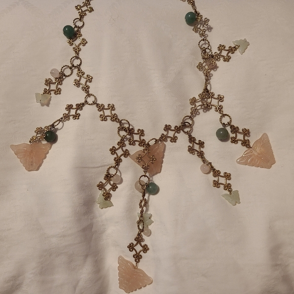 Butterfly Necklace and Earrings Set. EUC - Picture 3 of 6